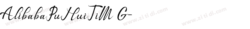 AlibabaPuHuiTiM G字体转换